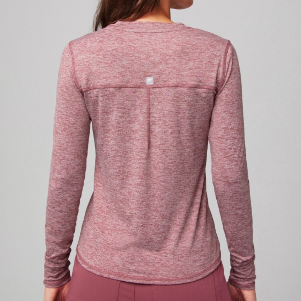 FABLETICS Core Long-Sleeve Underscrub Moonlight Mauve Heather Size S - Picture 2 of 6